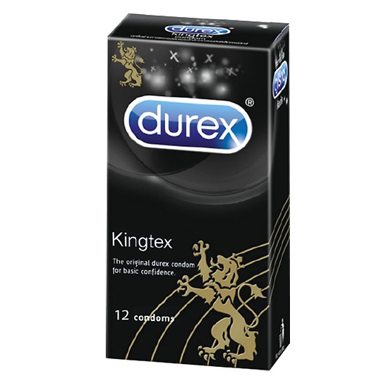 Bao cao su Durex Kingtex - Size nhỏ 49mm, ôm sát hộp 12 cái