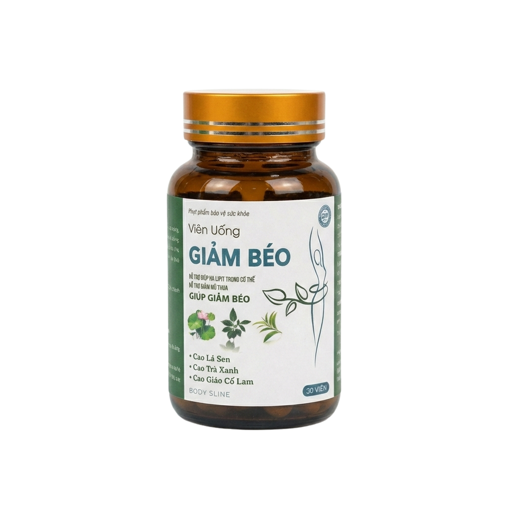 Viên uống giảm cân giảm béo Chính hãng Hộp 30 viên, Hỗ trợ kiểm soát cân nặng an toàn hiệu quả Body Sline
