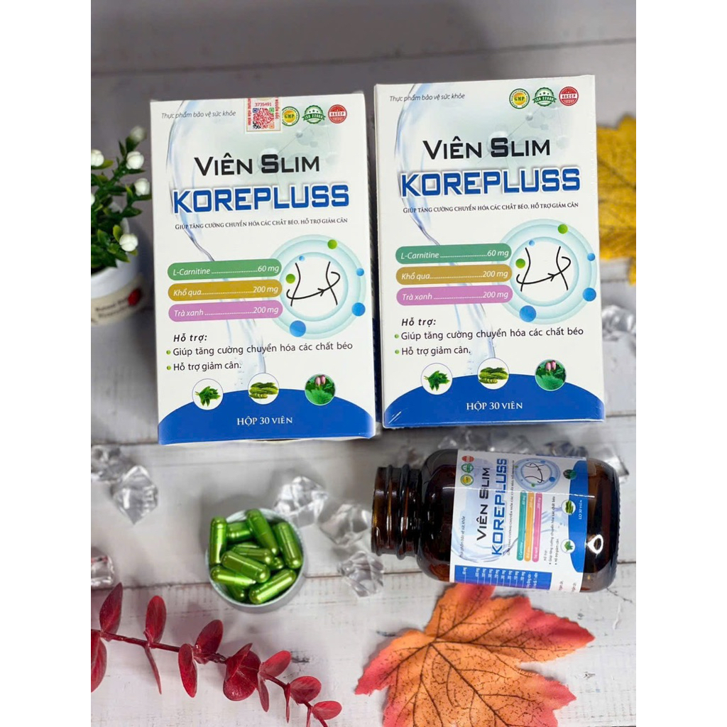 Viên Uống Giảm Cân Thảo Mộc Slim Koreplus Hộp 30 Viên, Giúp Lấy Lại Vóc Dáng Eo Thon Gọn