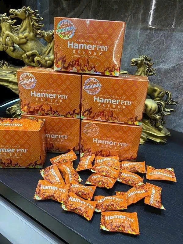 Kẹo ngậm Hamer pro vị mật ong Mỹ cải tiến TCSL nam hiệu quả, 1 Viên