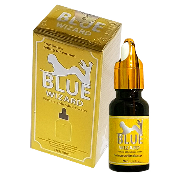 Nước hỗ trợ tăng hưng phấn Blue Wizard Gold  màu vàng cho nữ